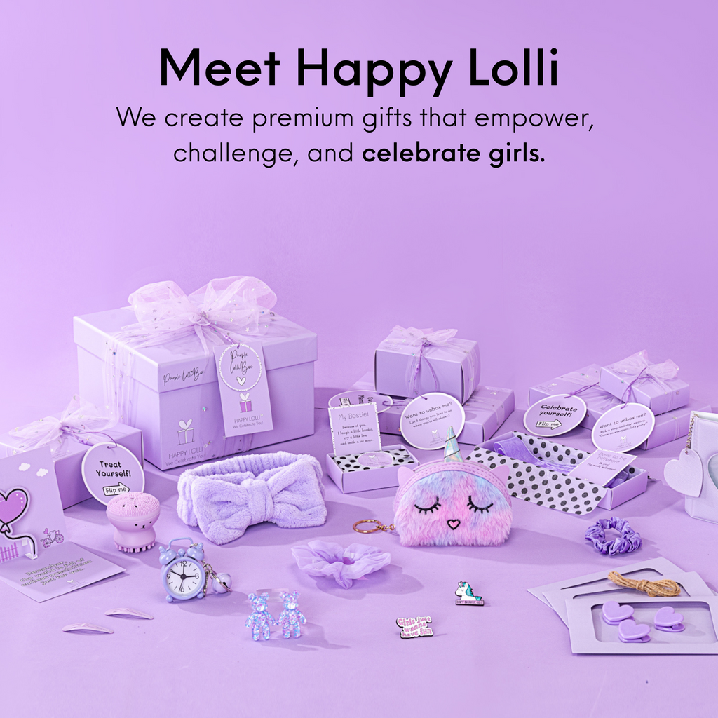 Purple LolliBox Gift Set for Girls 7-14 | Happy Lolli