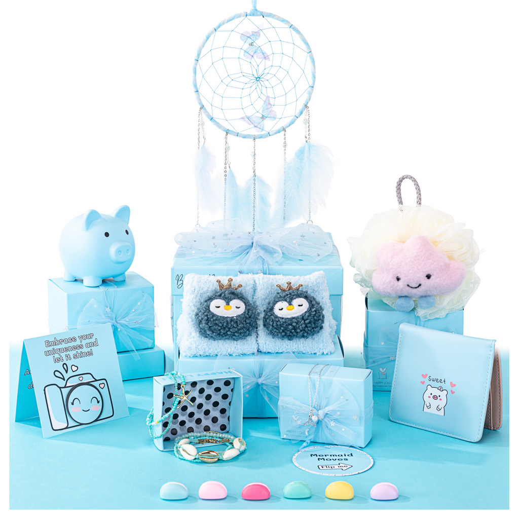 Blue LolliBox Gift Set for Girls 8-14 | Happy Lolli