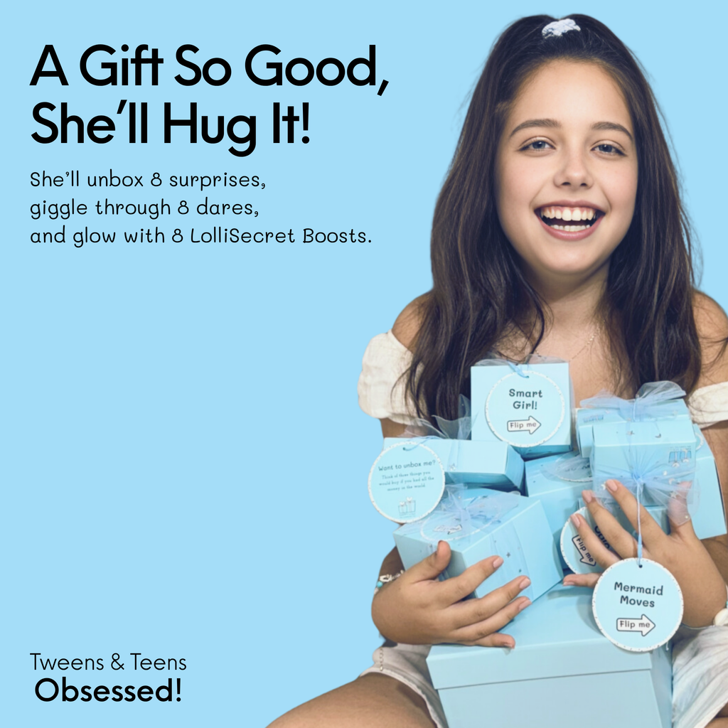 Blue LolliBox Gift Set for Girls 8-14 | Happy Lolli