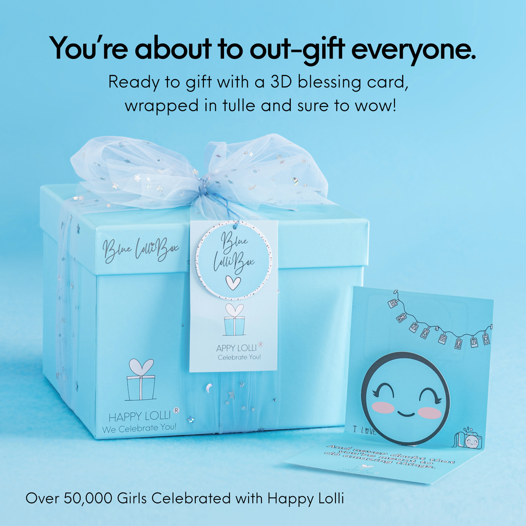 Blue LolliBox Gift Set for Girls 8-14 | Happy Lolli