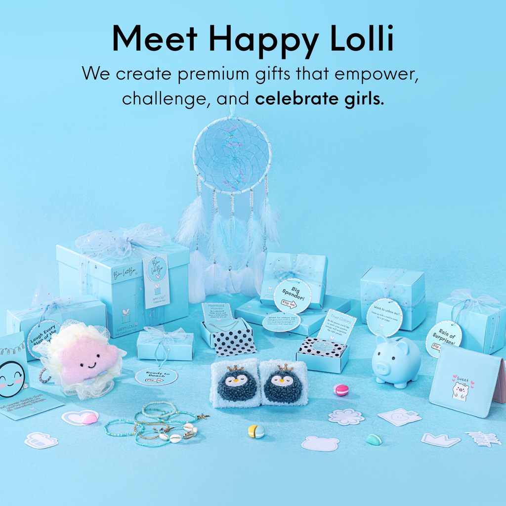 Blue LolliBox Gift Set for Girls 8-14 | Happy Lolli