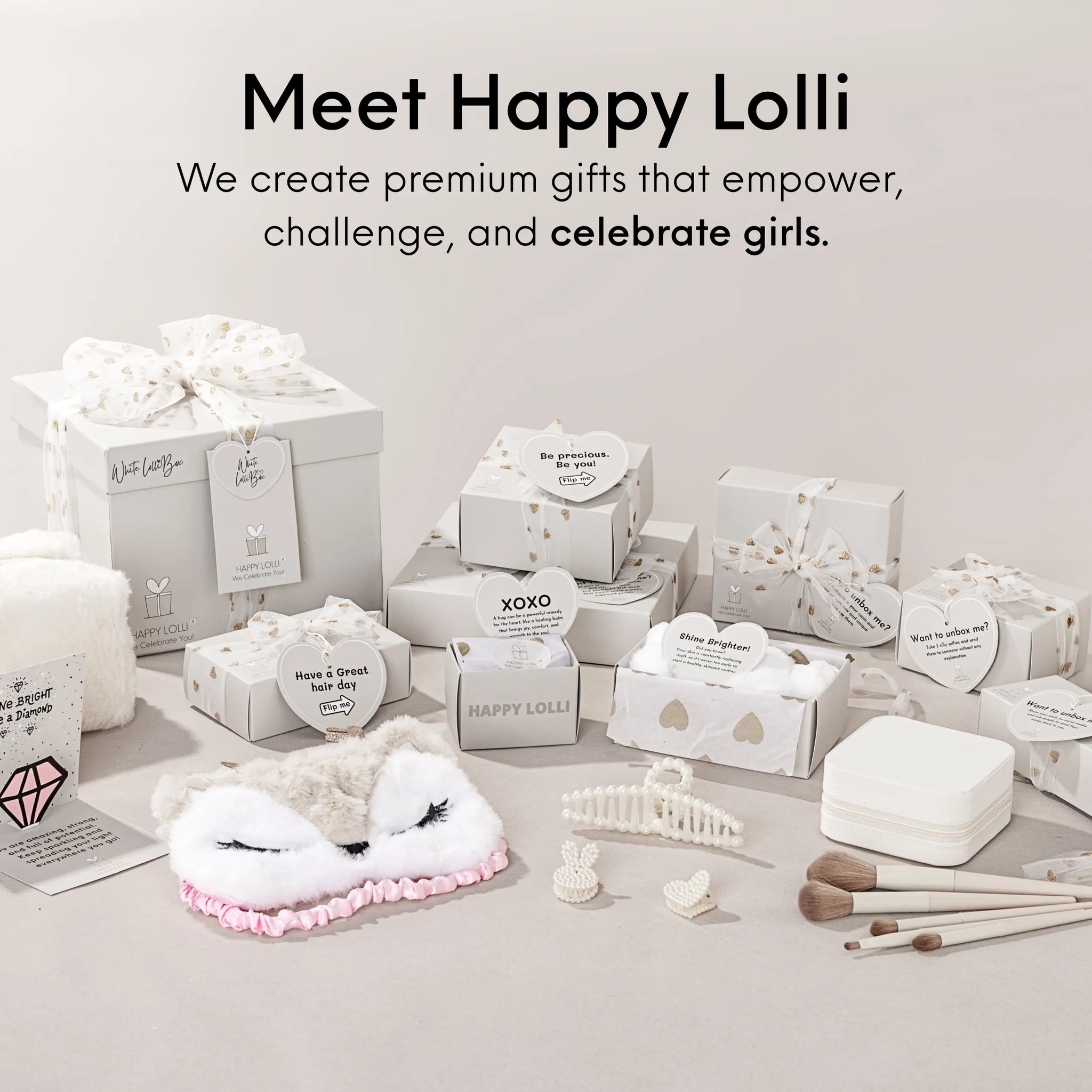White LolliBox Gift Set for Girls Ages 10–18 | Happy Lolli