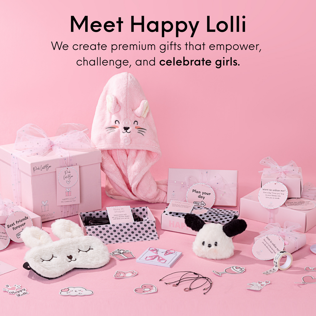 Pink LolliBox Gift Set for Girls Ages 8-14 | Happy Lolli
