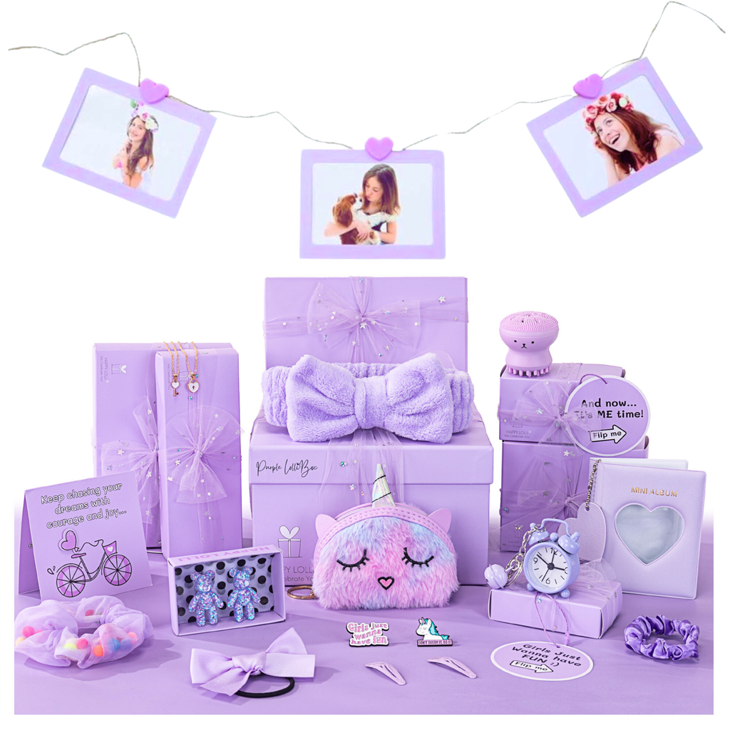 Purple LolliBox Gift Set for Girls 7-14 | Happy Lolli