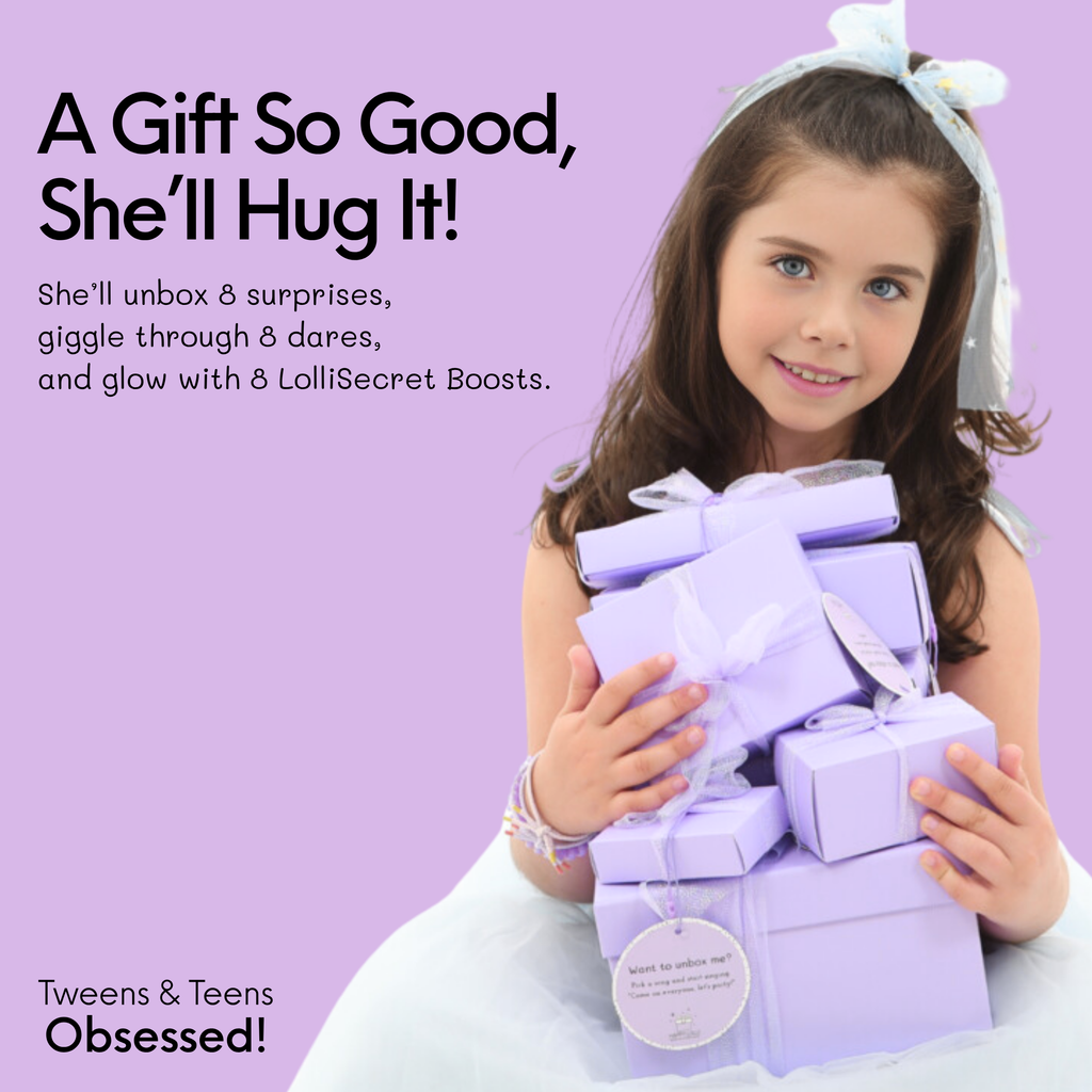 Purple LolliBox Gift Set for Girls 7-14 | Happy Lolli