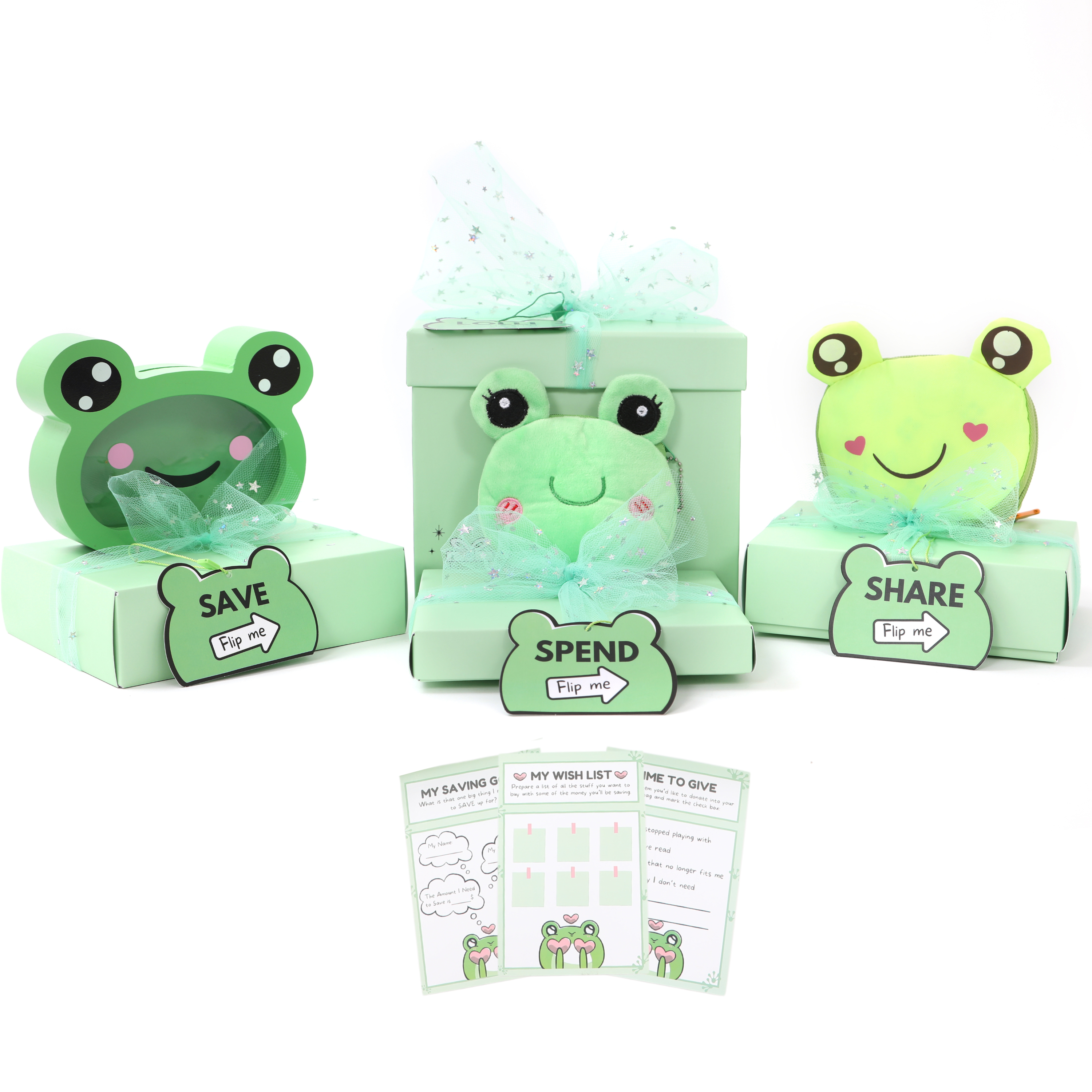 Frog Save Spend Share Kit – Happy Lolli