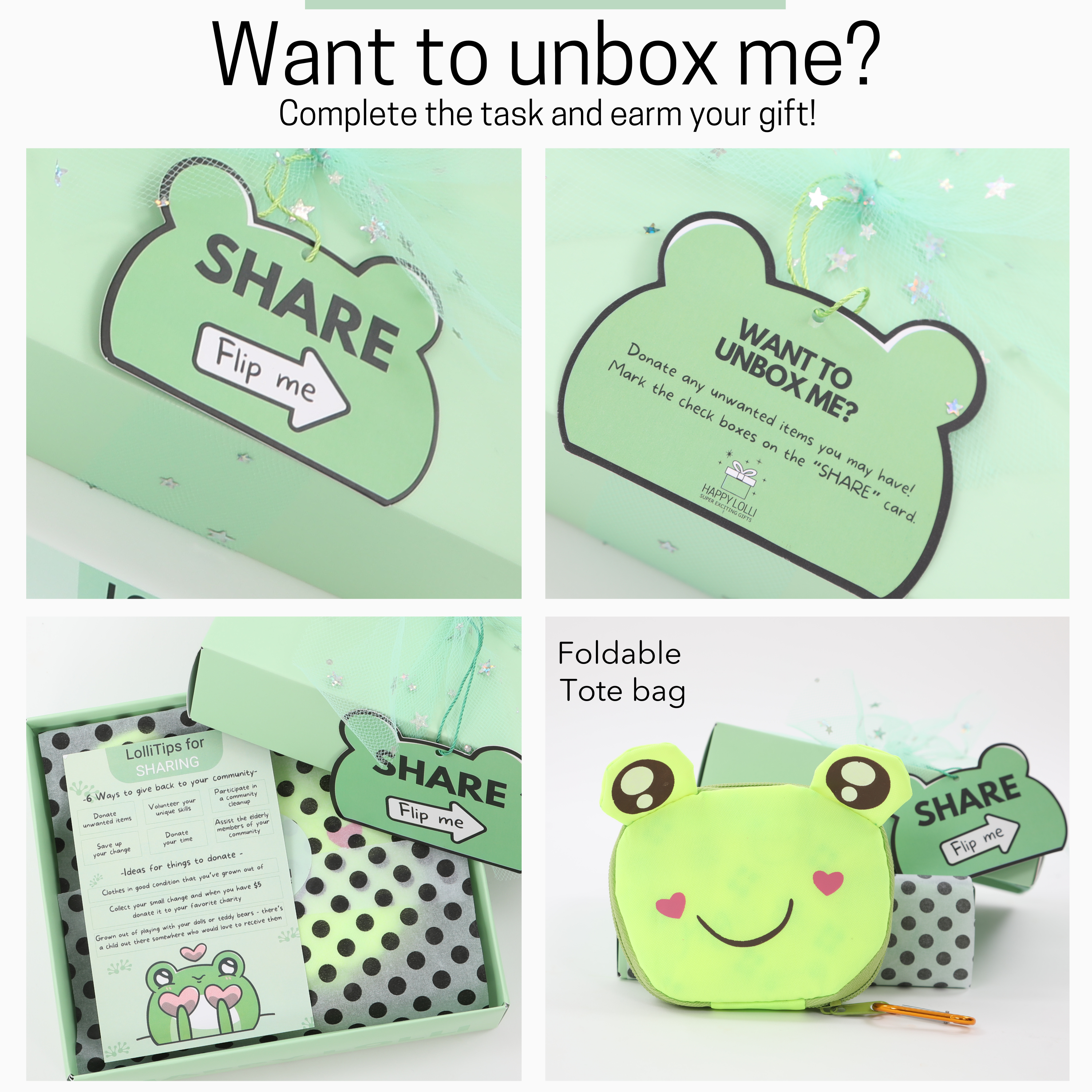 Frog Save Spend Share Kit – Happy Lolli